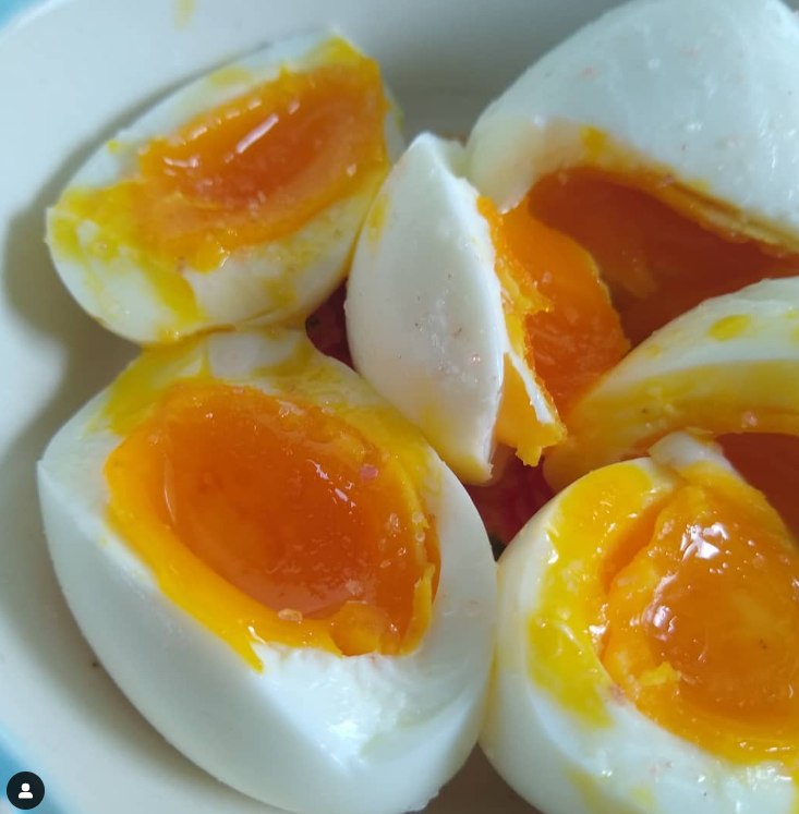 Soft-boiled TerraStay Farm eggs