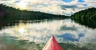 Kayaking on the Haw River near Saxapahaw