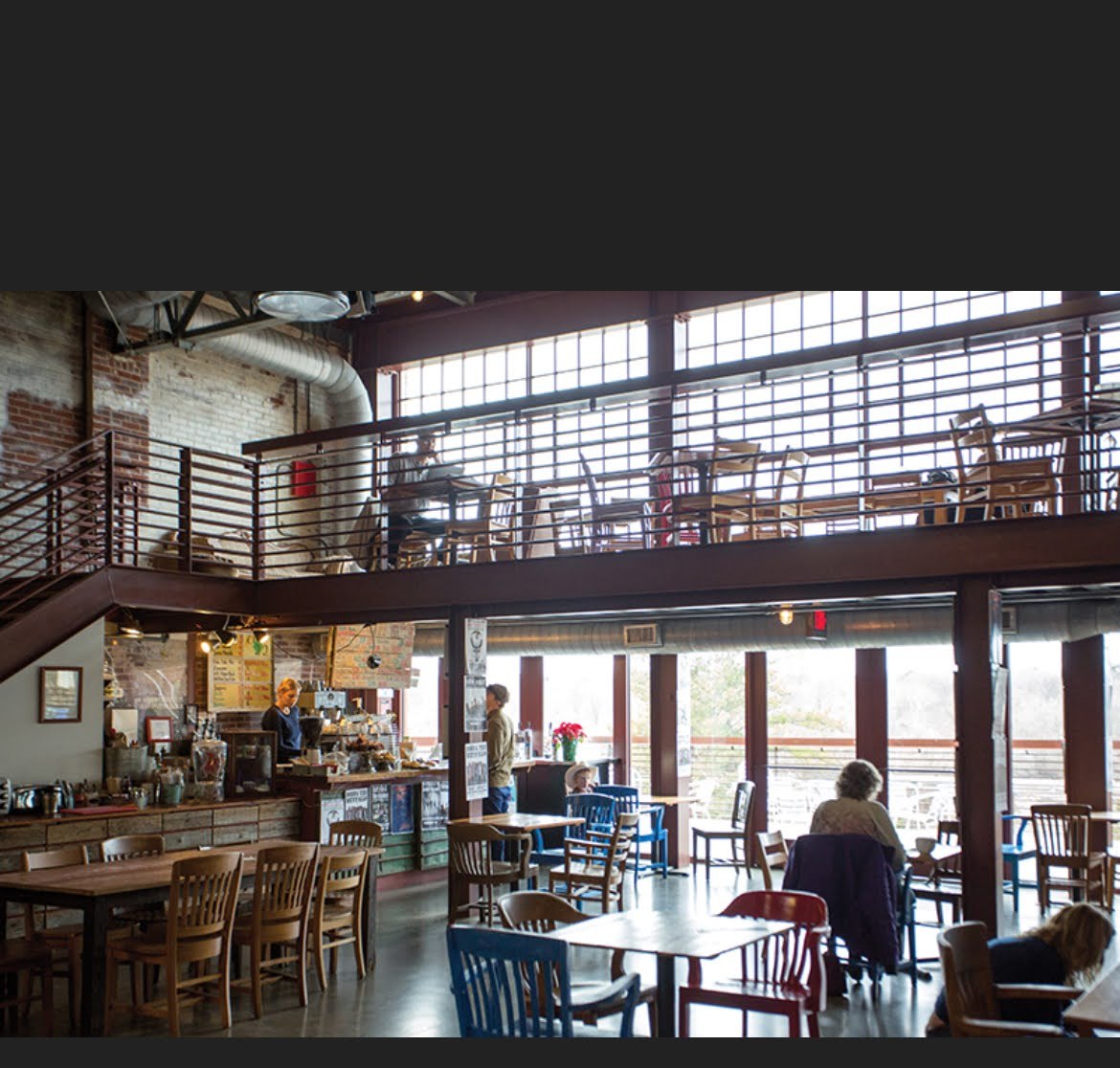 Inside the Saxapahaw General Store and taproom